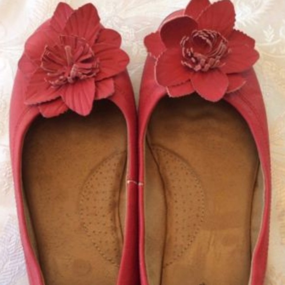 SONOMA Shoes Salmon Memory Foam Ballet Flats - Picture 3 of 4